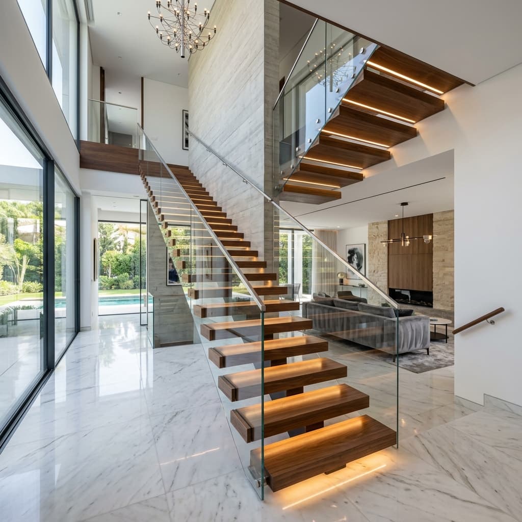 الاتجاهات الحديثة في تصميم السلالم والدرابزين: لمسة فخامة معاصرة