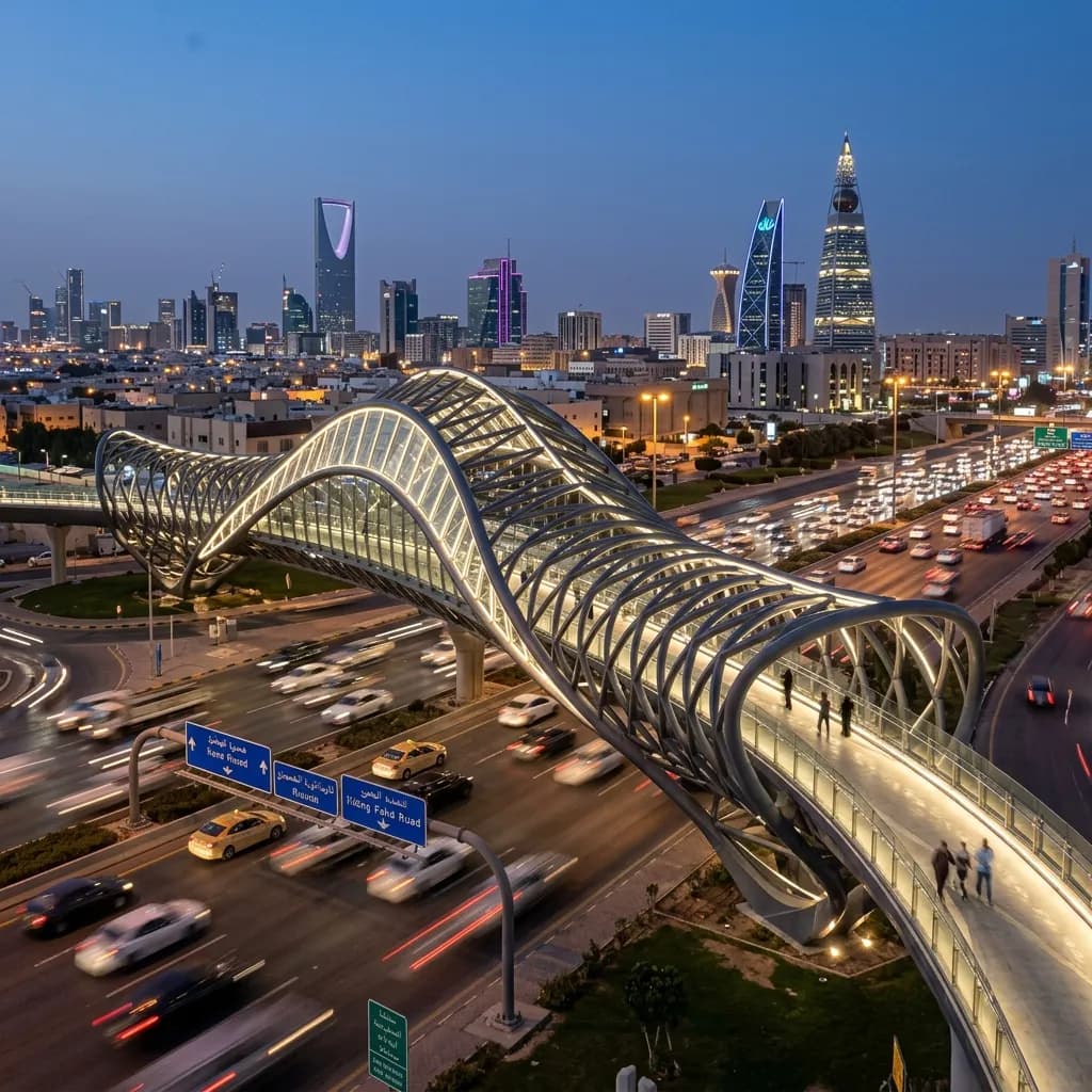 هندسة جسور المشاة المعدنية: الأمان والجمال العمراني