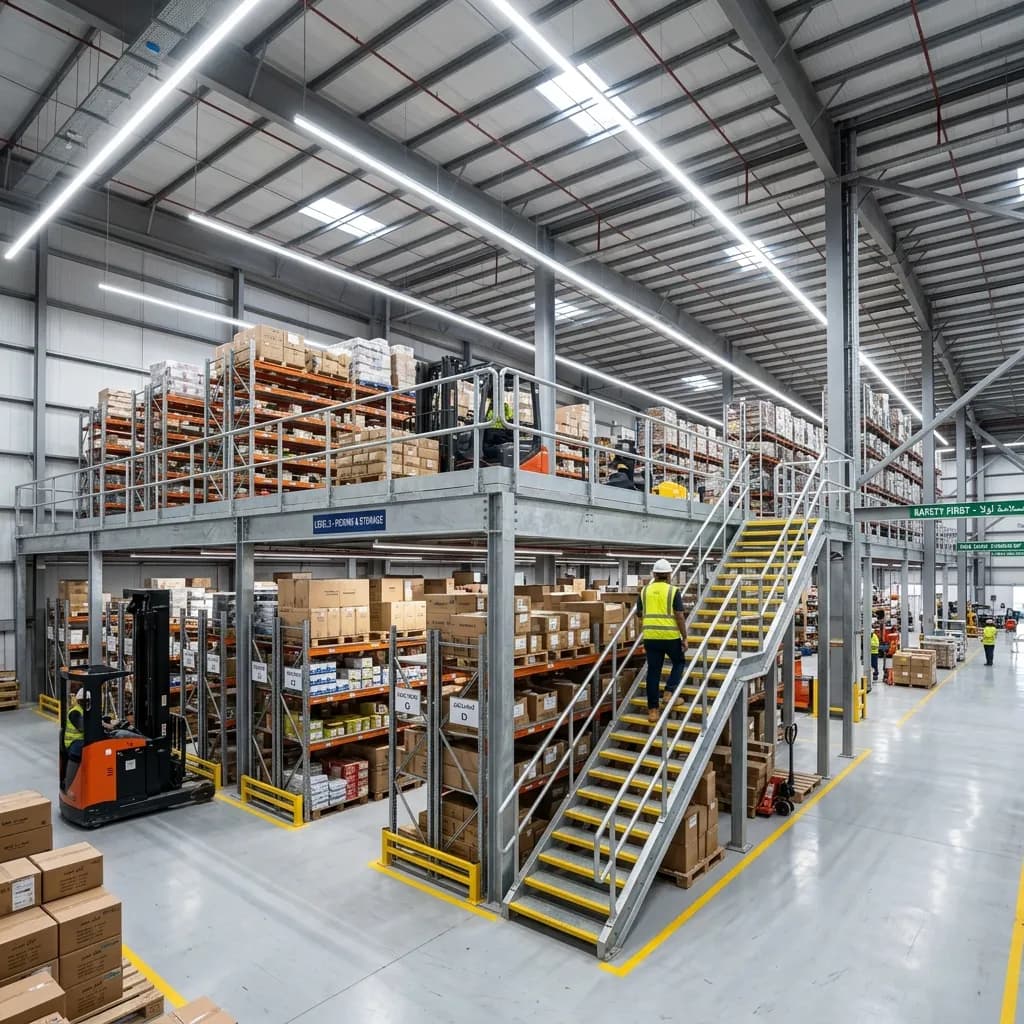 أنظمة أدوار الميزانين الحديدية: مضاعفة مساحة العمل