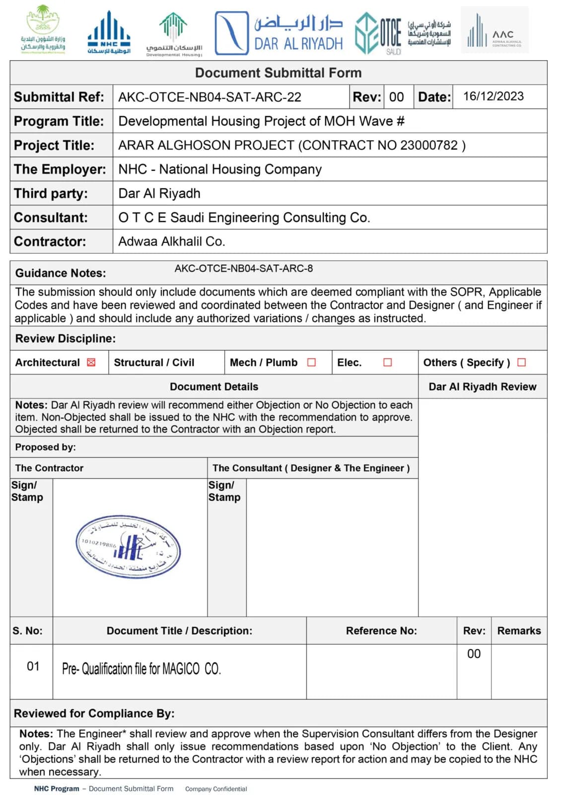 National Housing Company Accreditation