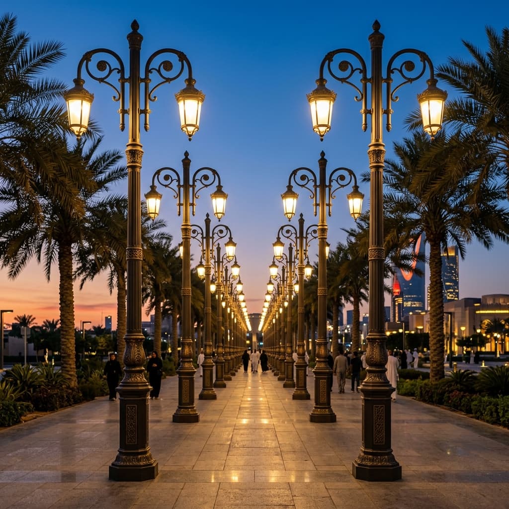 أعمدة الإضاءة الزخرفية