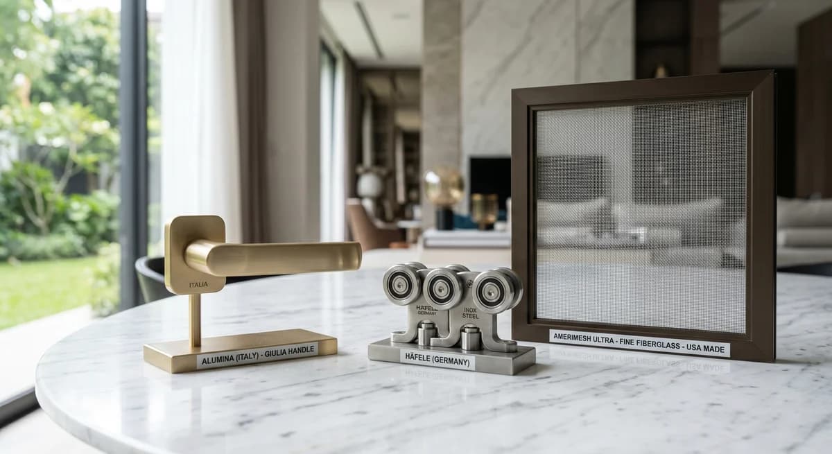 إكسسوارات الألمنيوم: إيطالية، ألمانية، وأمريكية لمشروع العمر