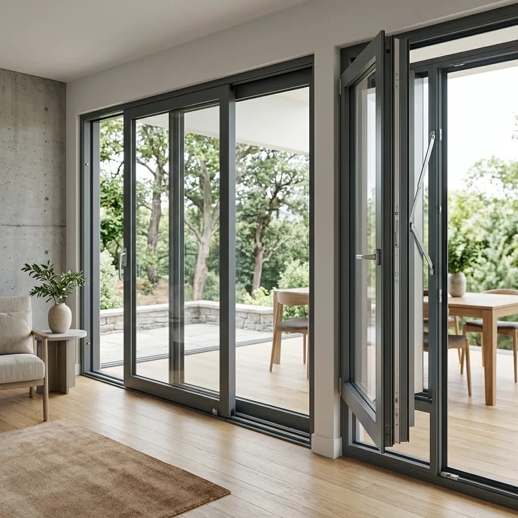 الفرق بين النوافذ السحابة (Sliding) والمفصلية (Casement) وأيهما الأفضل؟