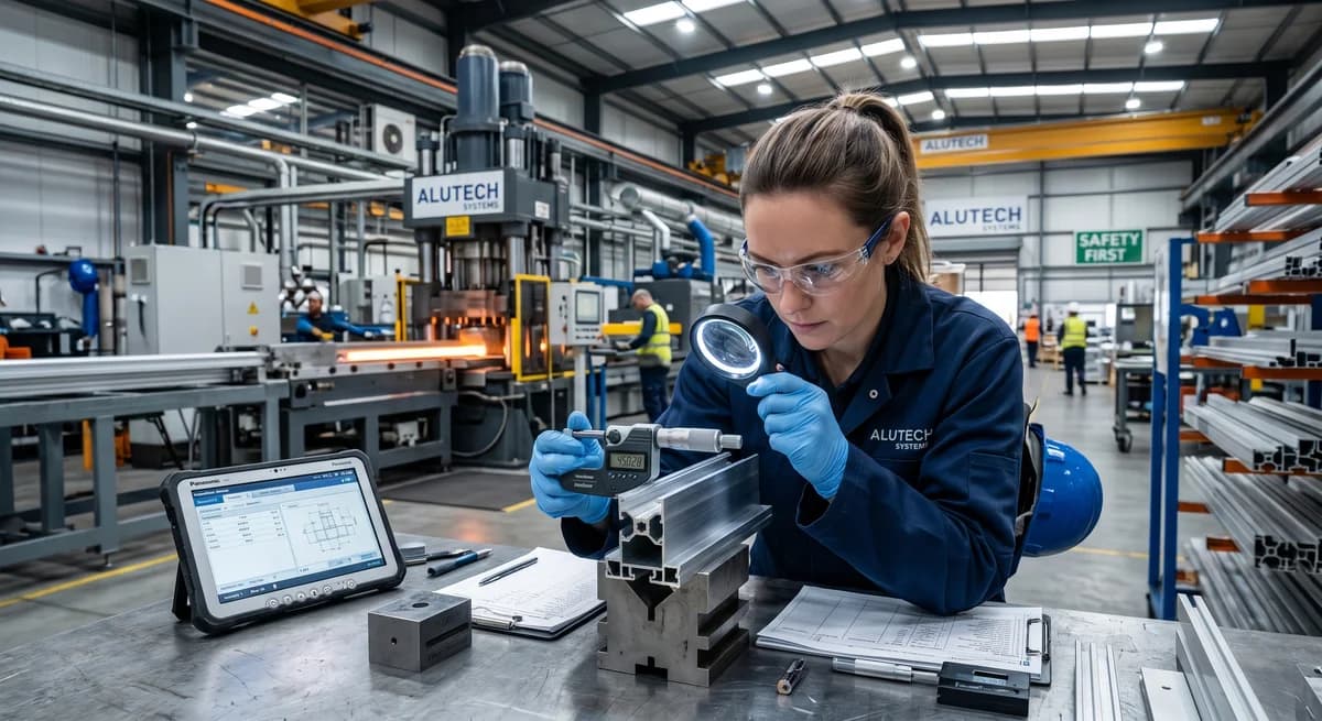 دليل اكتشاف عيوب البثق في قطاعات الألمنيوم