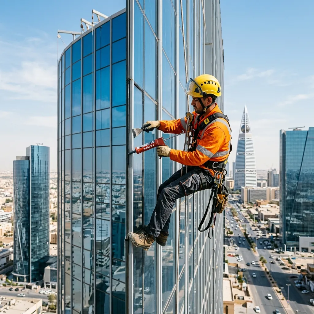 تكلفة صيانة الكرتن وول بالرياض وجدة 2026 مع استبدال سيليكون وفحص جوانات EPDM لمنع التسرب